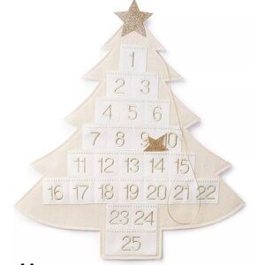 Gold and White Holiday Advent Calendar